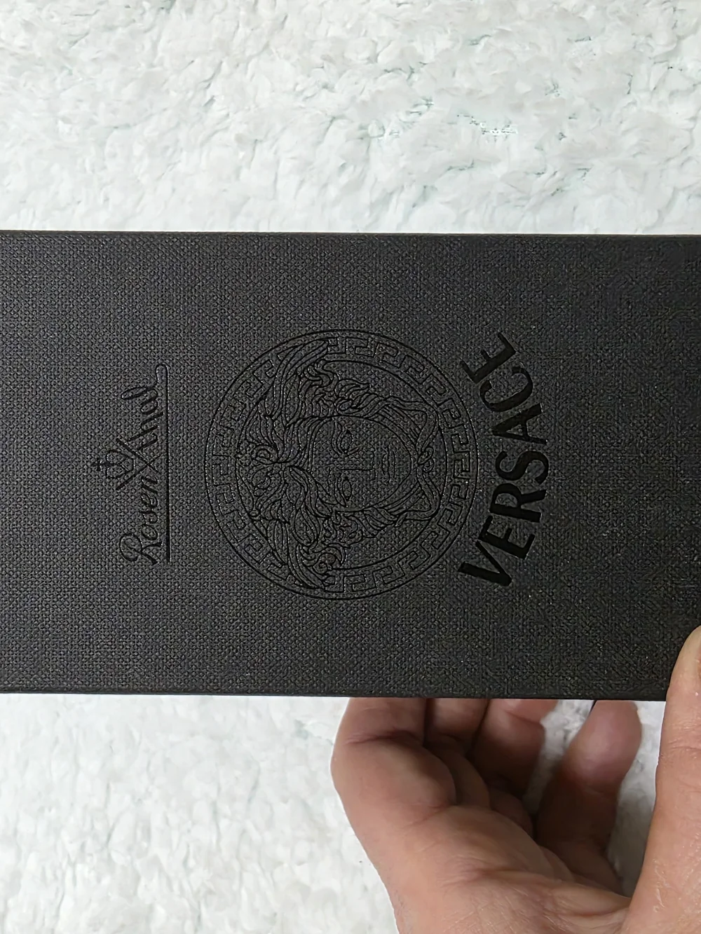 Rosenthal Versace Medusa Lumière Blue Lead Crystal Bottle Stopper Austria w/ Box